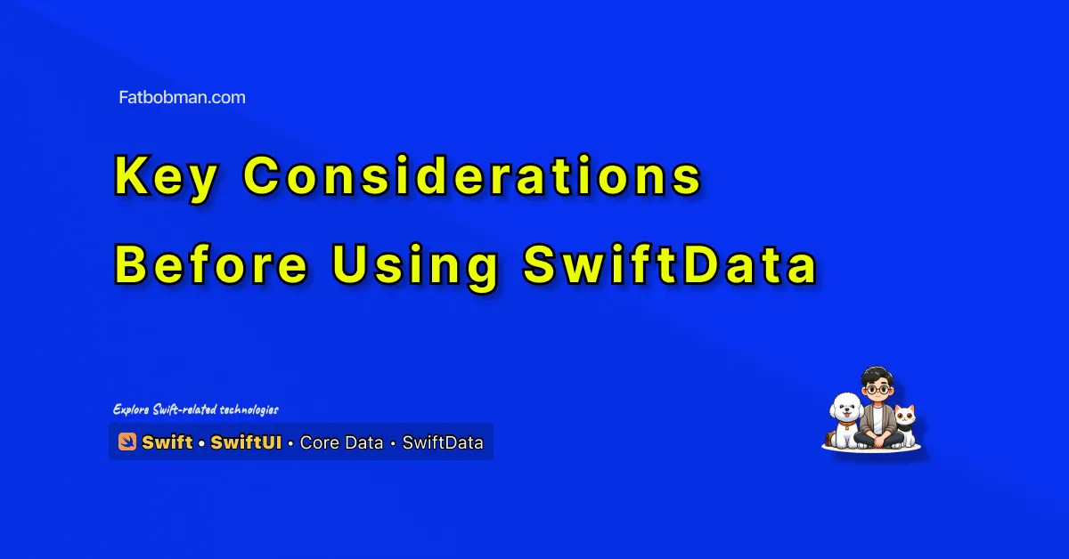 Key Considerations Before Using SwiftData